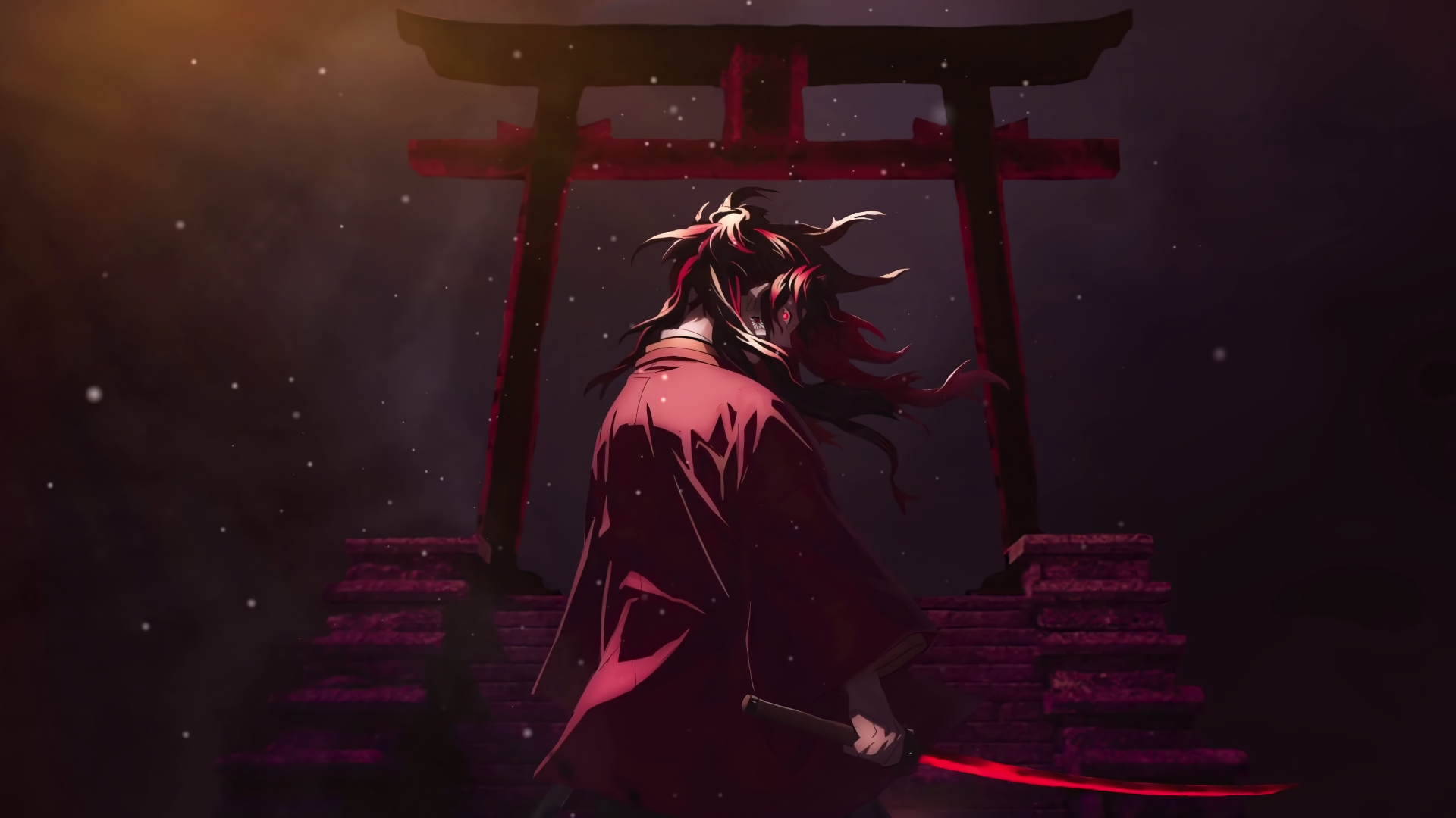 Anime with Sword (Red)