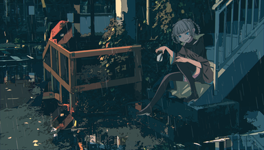 cached/dharmx_walls/anime/a_cartoon_of_a_girl_sitting_on_a_porch_in_the_rain.png