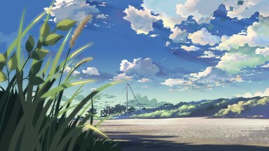 cached/dharmx_walls/anime/a_cartoon_of_a_road_with_plants_and_power_lines.jpg