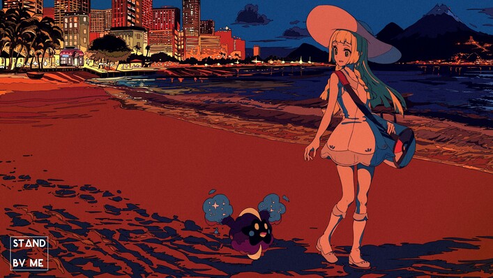 cached/dharmx_walls/anime/a_cartoon_of_a_woman_on_a_beach.jpg