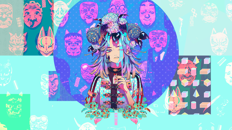 cached/dharmx_walls/anime/a_cartoon_of_a_woman_with_flowers_in_her_hair.jpg