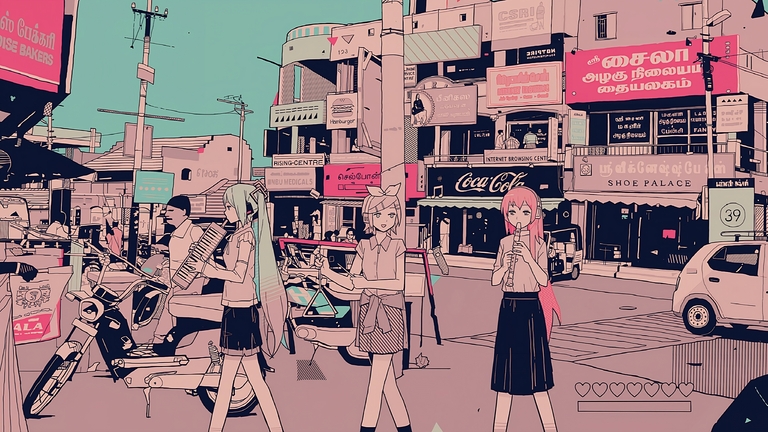 cached/dharmx_walls/anime/a_cartoon_of_girls_playing_instruments_on_a_street.jpeg