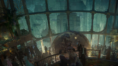 cached/dharmx_walls/anime/a_group_of_people_standing_in_a_room_with_a_large_globe.jpg