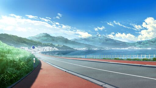 cached/dharmx_walls/anime/a_road_with_a_body_of_water_and_mountains_in_the_background.jpg