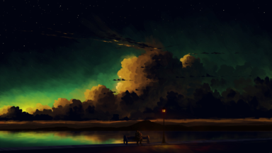 cached/dharmx_walls/digital/a_person_sitting_on_a_horse_next_to_a_lamp_post.png
