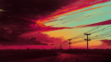 cached/dharmx_walls/digital/a_person_walking_on_a_road_with_power_lines_and_wires.png