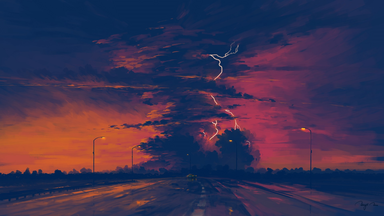 cached/dharmx_walls/digital/a_road_with_lightning_bolts_in_the_sky.png