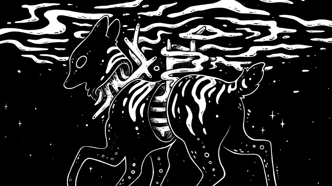 cached/dharmx_walls/fauna/a_black_and_white_drawing_of_a_horse.png