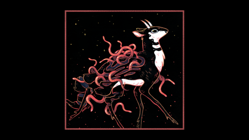 cached/dharmx_walls/fauna/a_cartoon_of_a_deer_with_a_bunch_of_worms.png