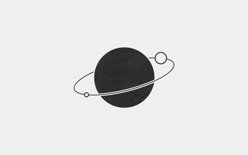 cached/dharmx_walls/logo/a_black_and_white_image_of_a_planet_with_rings.jpg