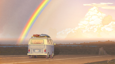 cached/dharmx_walls/m-26.jp/a_van_on_the_road_with_a_rainbow_in_the_background.jpg