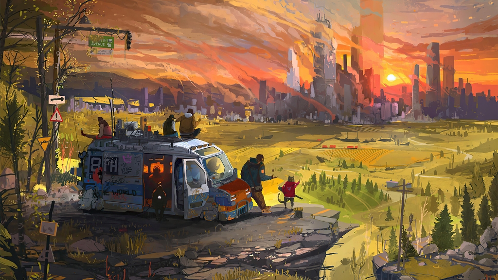 cached/dharmx_walls/unsorted/a_group_of_people_standing_on_a_road_with_a_city_in_the_background.jpg