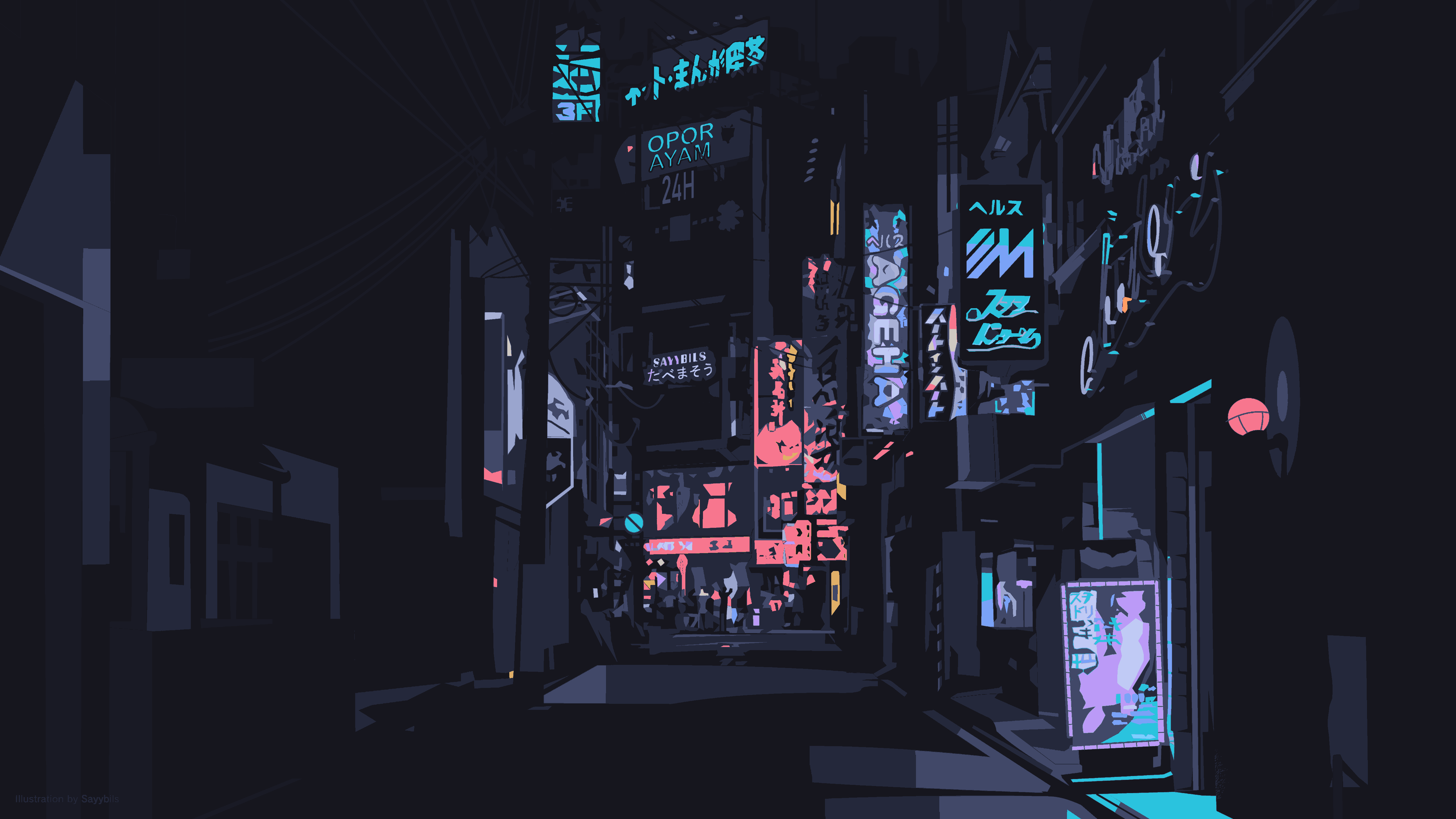 hyprdots/Tokyo-Night/lowpoly_street.png