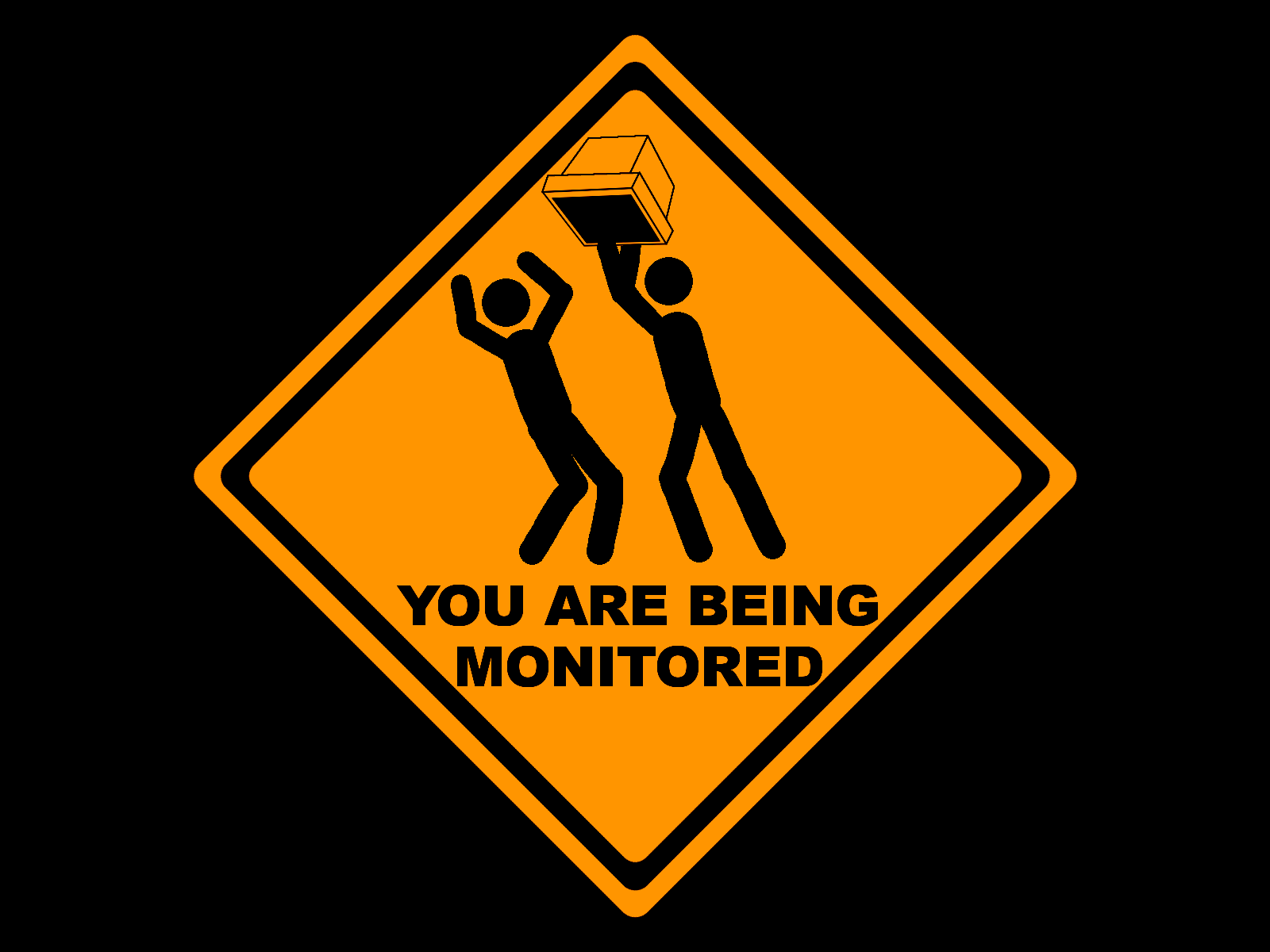 you are being monitored